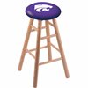 Holland Bar Stool Co Oak Counter Stool, Natural Finish, Kansas State Seat RC24OSNat